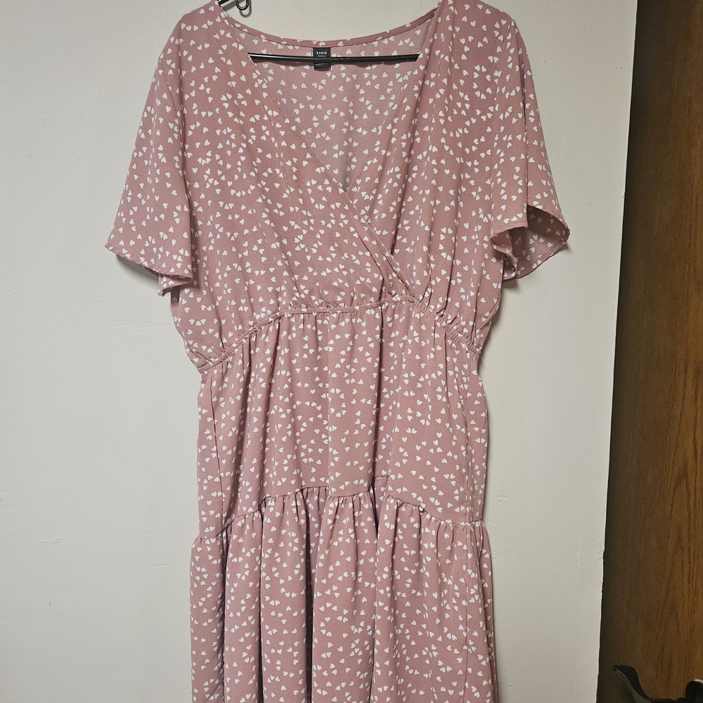 Pink Floral Women's Dress